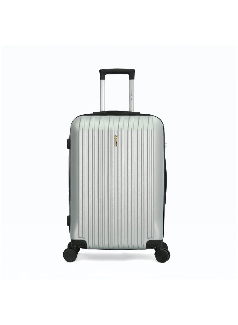 جيوردانو Giordano Hardshell Luggage Trolley 3 pcs Set,Silver