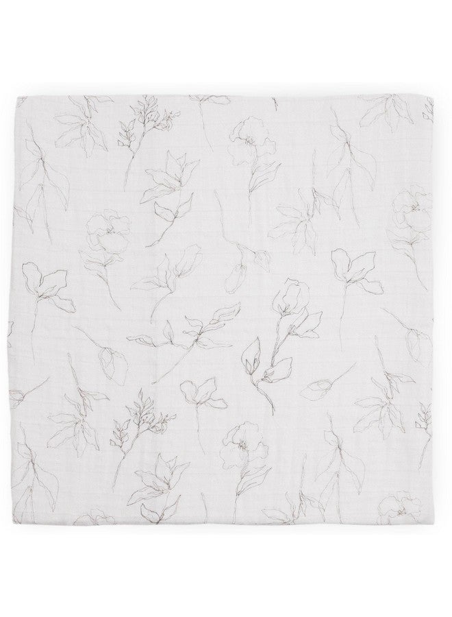 ليتل يونيكورن بطانية قماط من الموسلين القطني العضوي الطبيعي المعتمد من ليتل يونيكورن، عبوة من قطعتين | طقم هدايا من قطعتين (قلم زهور) - Image 3