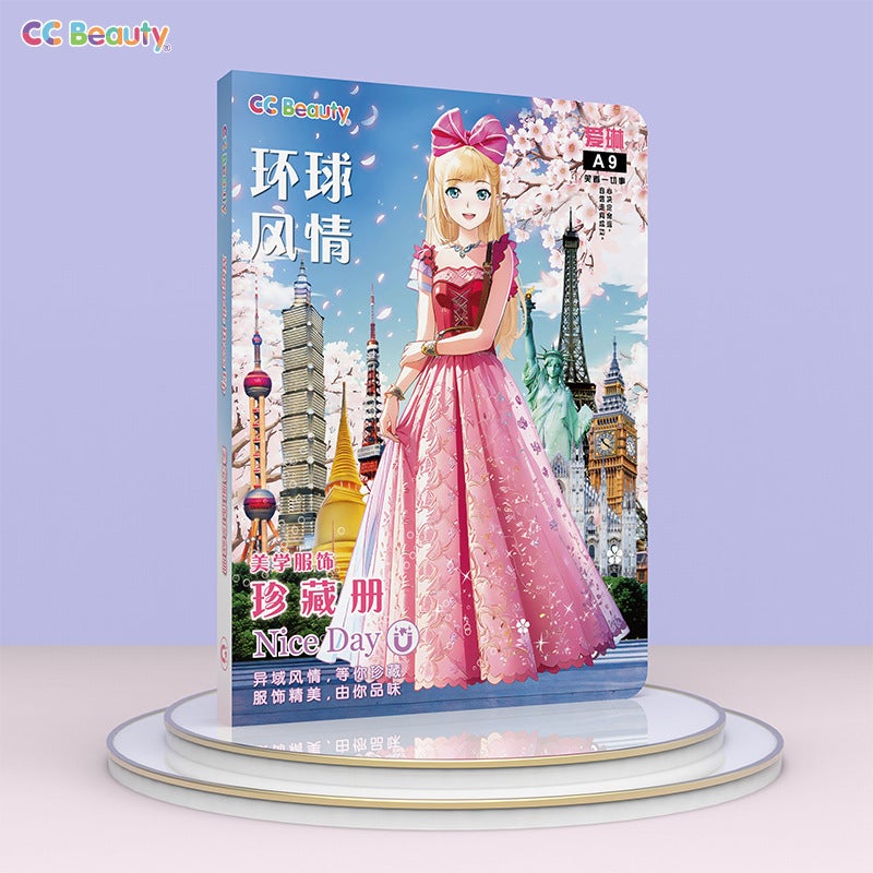 Baby Princess Magnetic Dressing Stickers Can Be Repeatedly Pasted With Clothes Sticker Book Children Girl Toy Doll Puzzle - Image 3