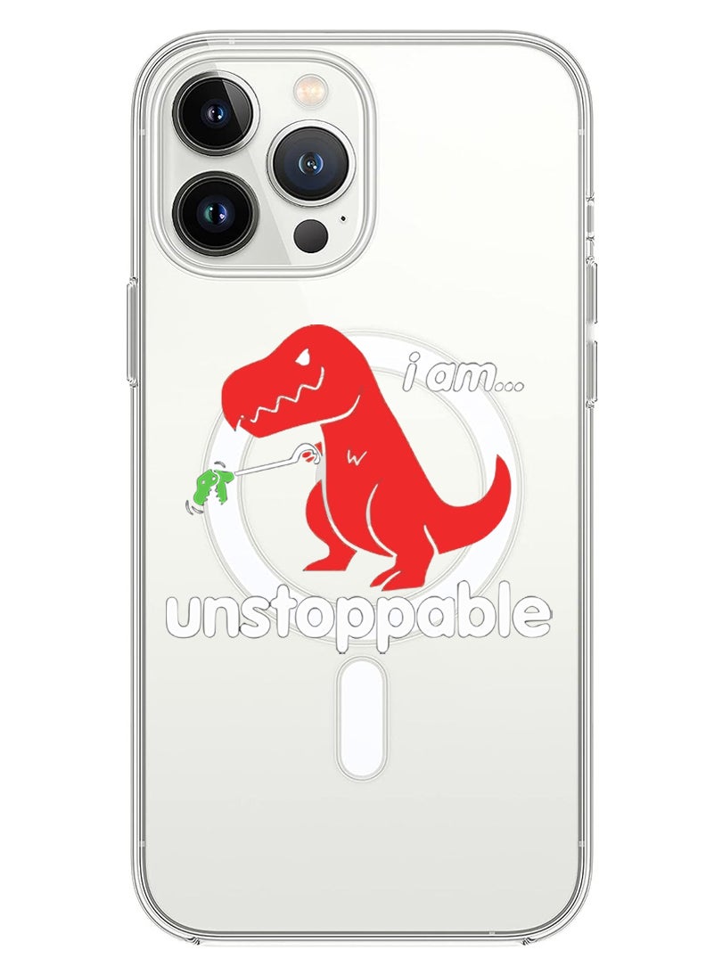 Theodor - Magnetic Case for iPhone 14 Pro 6.1-inch Compatible with MagSafe Wireless Charging, Shockproof Phone Bumper Cover I am unstoppable copy - Image 1