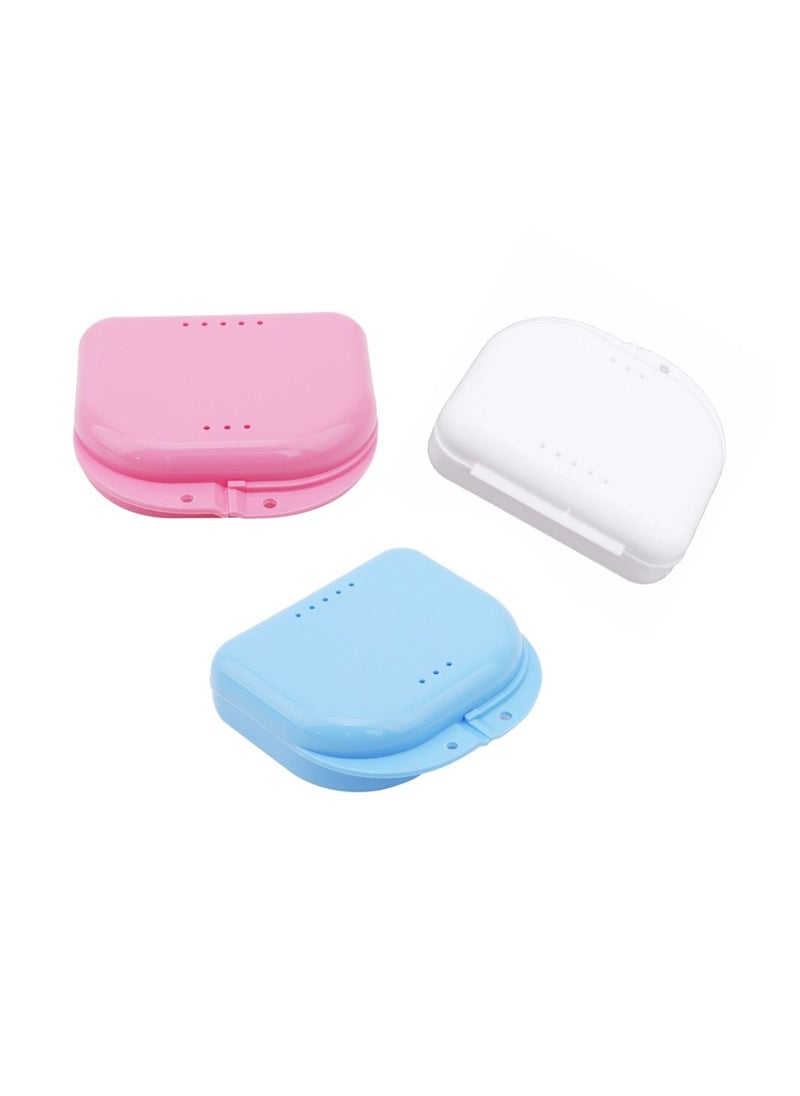 SYOSI - 3 Pack Orthodontic Retainer Holder Cases, for Retainer Box Braces Box Storage Box Easy to Carry - Image 1
