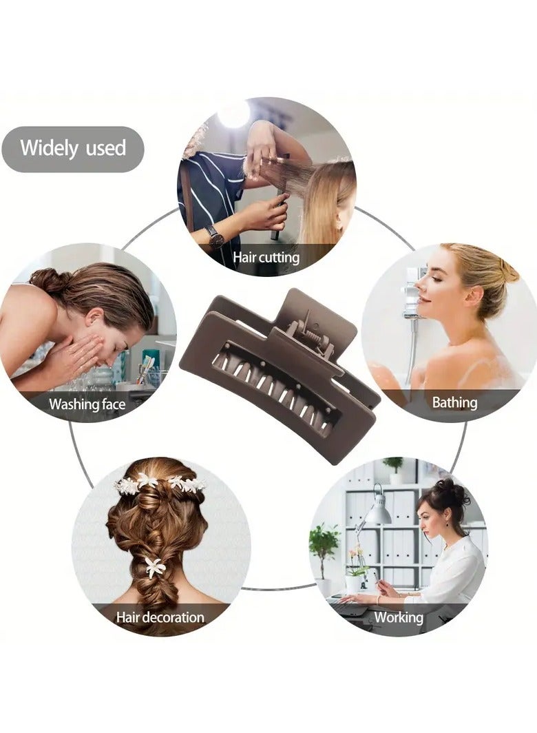 Ucanbe Elegant 10pcs Hair Clip Set - Variety Pack for Women, Strong Hold Non-Slip Hair Accessories for Thick Hair, Versatile Styles for Daily Use, Sports & Special Occasions - Suitable for Adults Over 15 Years, Mixed Color Plastic Clips - Image 2
