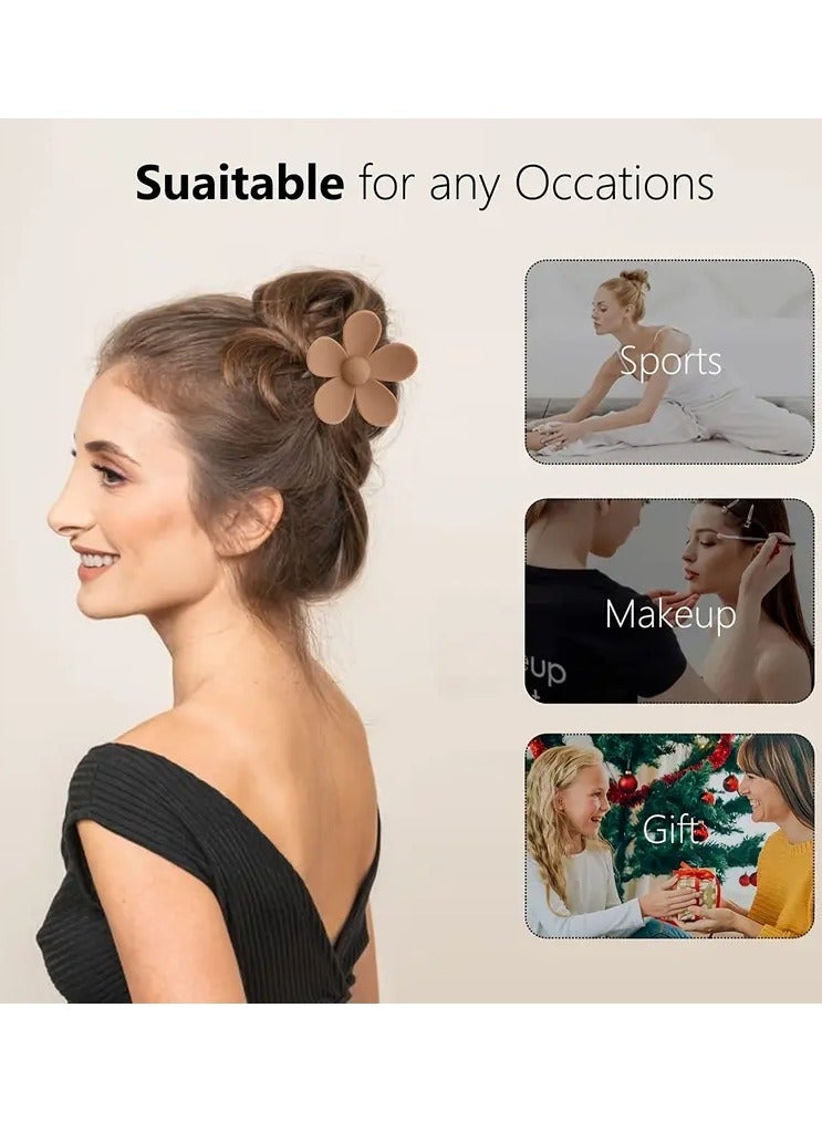 Ucanbe Elegant 10pcs Hair Clip Set - Variety Pack for Women, Strong Hold Non-Slip Hair Accessories for Thick Hair, Versatile Styles for Daily Use, Sports & Special Occasions - Suitable for Adults Over 15 Years, Mixed Color Plastic Clips - Image 4