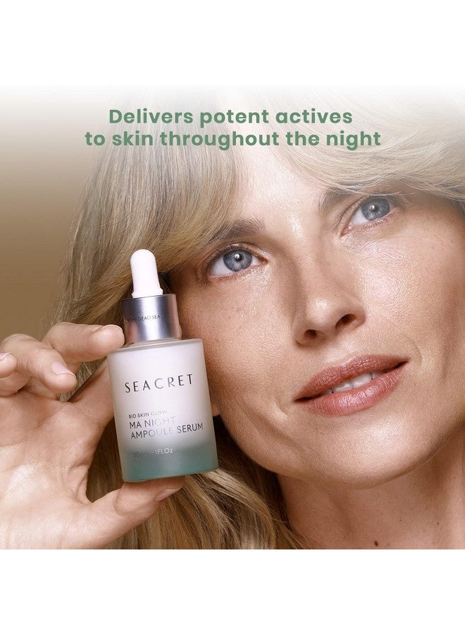 SEACRET Face Serum - Bio Skin Glow Multi-Acid Complex Night Serum for Face, Ampoule, 1 Fl.Oz 30ml. - Image 3