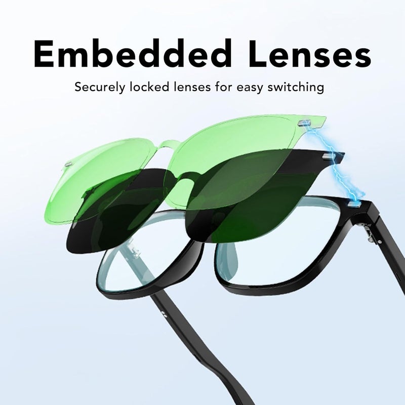 AI Translation Smart Glasses, Real Time Translation Glasses for Men Women with 118 Language, BT 5.3, Integrated Lenses, Noise Cancelling for Travel, Business, Meetings - Image 4