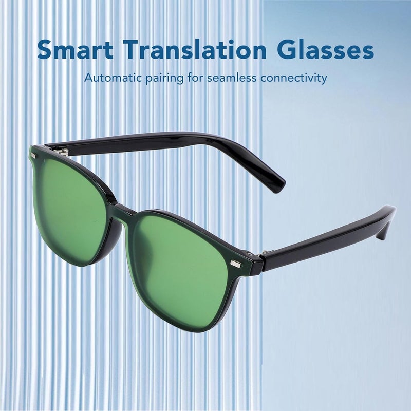 AI Translation Smart Glasses, Real Time Translation Glasses for Men Women with 118 Language, BT 5.3, Integrated Lenses, Noise Cancelling for Travel, Business, Meetings - Image 2