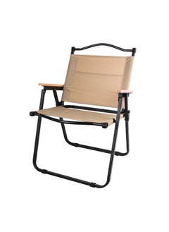 Campmate Foldable Camping Chair Cm-7876 With Wooden Arm Rest |For Camping - Fishing -Outdoor- Picnic  - Image 1