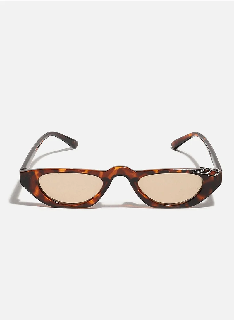 Haute Sauce Animal Print Frame Retro Sunglasses