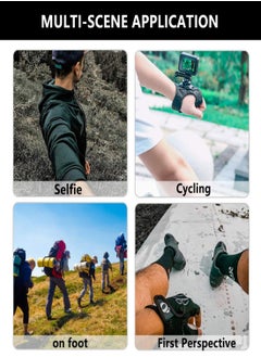 KASTWAVE Wrist Band 360 Rotating Glove Hand Strap Tripod Mount Compatible With GoPro Hero 5 4 3 2 Xiaomi Yi SJcam SJ4000 SJ5000 SJ9000 Eken H9 H9R H8 Xiaomi Yi Action Sport Outdoor Camera  - Image 3