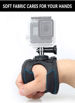 KASTWAVE Wrist Band 360 Rotating Glove Hand Strap Tripod Mount Compatible With GoPro Hero 5 4 3 2 Xiaomi Yi SJcam SJ4000 SJ5000 SJ9000 Eken H9 H9R H8 Xiaomi Yi Action Sport Outdoor Camera  - Image 5