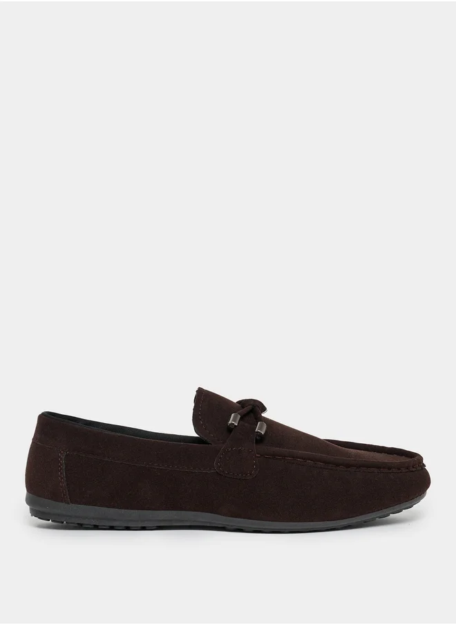 ستايلي Bow Detail Slip On Loafers
