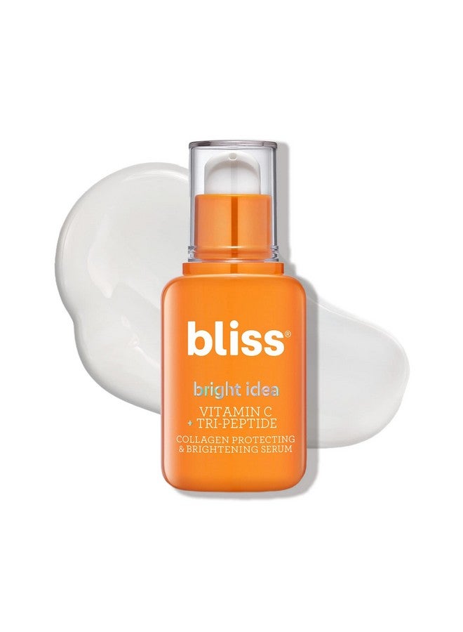 BLISS Bright Idea Vitamin C + Tripeptide Collagen Brightening Face Skincare Serum Anti Aging Boosts Skin Elasticity Clean Vegan & Crueltyfree 1 Fl Oz - Image 1