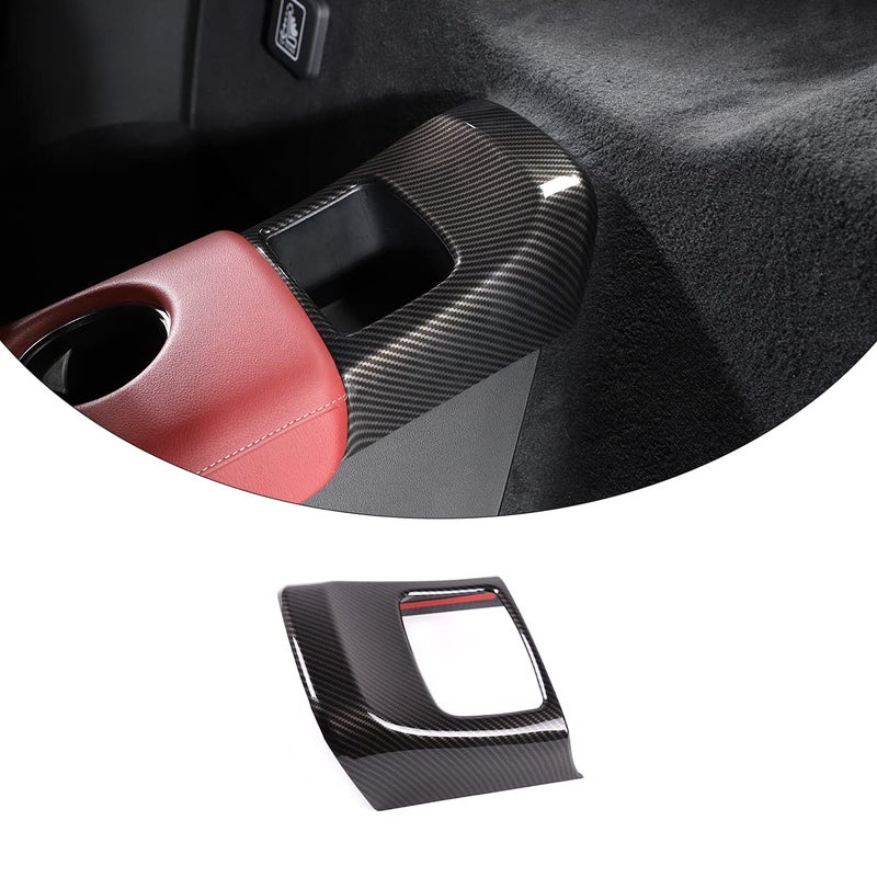 Daeiclru Fit for Toyota Supra GR A90 A91 MK5 20192022 Armrest Storage Compartment Cover Trim Car Rear Storage Decoration Cover Accessories