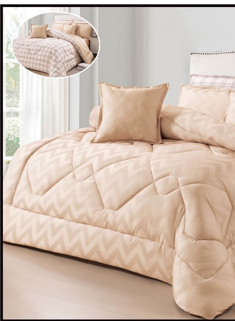 5-piece single bedsheet set, medium filling, summer style, plain, microfiber material - Image 2