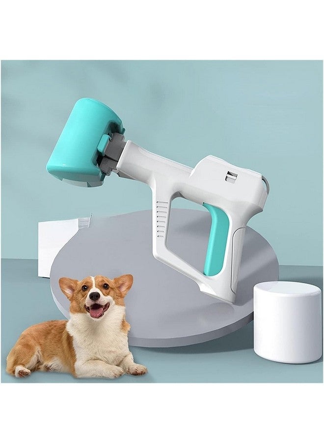 مغرفة فضلات الكلاب من Pups&Pets، مغرفة فضلات الكلاب المحمولة باليد مع موزع لأكياس النفايات، أداة متينة لجمع فضلات الكلاب مع حاوية مخلب الفك للعشب الخفيف والحصى للاستخدام الداخلي والخارجي - Image 3