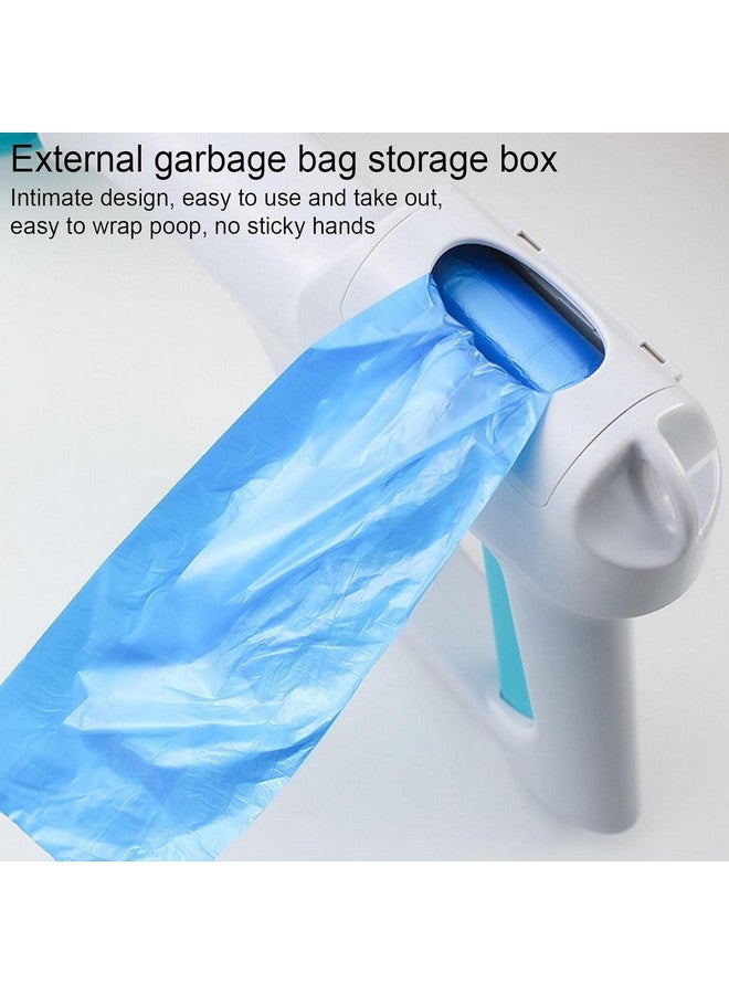 مغرفة فضلات الكلاب من Pups&Pets، مغرفة فضلات الكلاب المحمولة باليد مع موزع لأكياس النفايات، أداة متينة لجمع فضلات الكلاب مع حاوية مخلب الفك للعشب الخفيف والحصى للاستخدام الداخلي والخارجي - Image 4