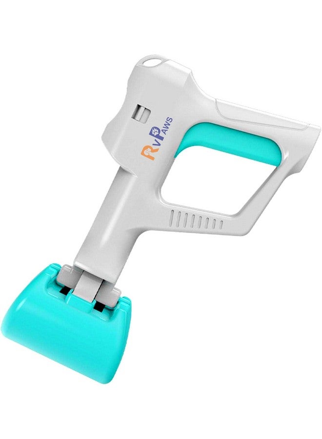 مغرفة فضلات الكلاب من Pups&Pets، مغرفة فضلات الكلاب المحمولة باليد مع موزع لأكياس النفايات، أداة متينة لجمع فضلات الكلاب مع حاوية مخلب الفك للعشب الخفيف والحصى للاستخدام الداخلي والخارجي - Image 1