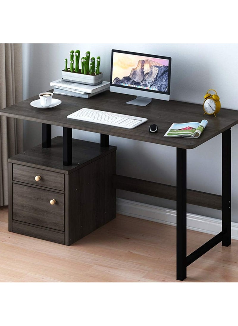 DubaiGallery - Computer Home Office Desk with Keyboard Tray Drawer Storage Large Table Student Writing Table Work Furniture Desk - Image 1