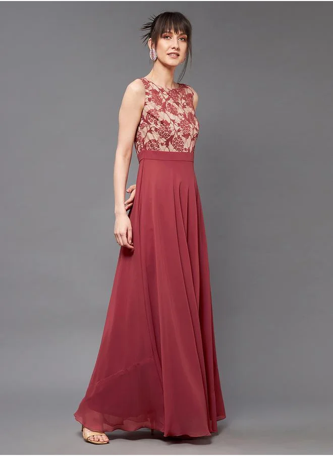 Miss Chase Floral Chiffon Dress