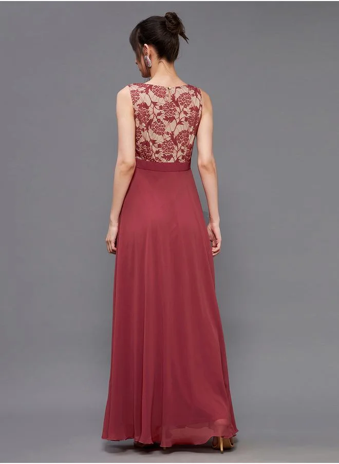 Miss Chase Floral Chiffon Dress