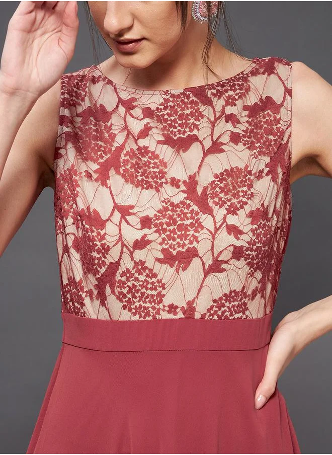 Miss Chase Floral Chiffon Dress