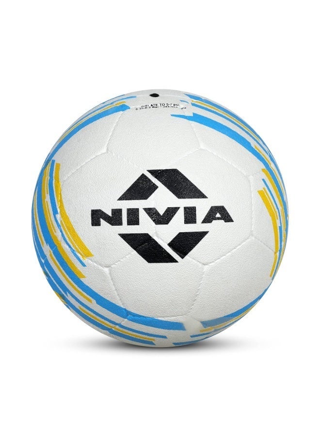 Nivia Country Color Football, As Per Basic Standard,Training Ball, 32 Panels, Durable Rubber Cover Molded, Butyl Threadwounded Bladder, to Play On Hard Ground - Image 3
