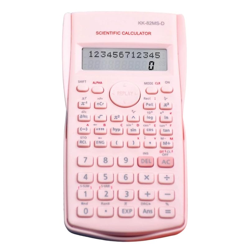 Wesoke ® Scientific Calculator for Students Multi-Function Calculator for Exams, Accounting & Statistics - Pink - Image 1