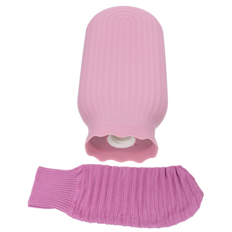 2pcs Hot Water Bottle - Silicone Hand Warmer Bag Knitted Cover Portable Hand Warmers For Women Hot Cold Compress Body Feet - Image 5