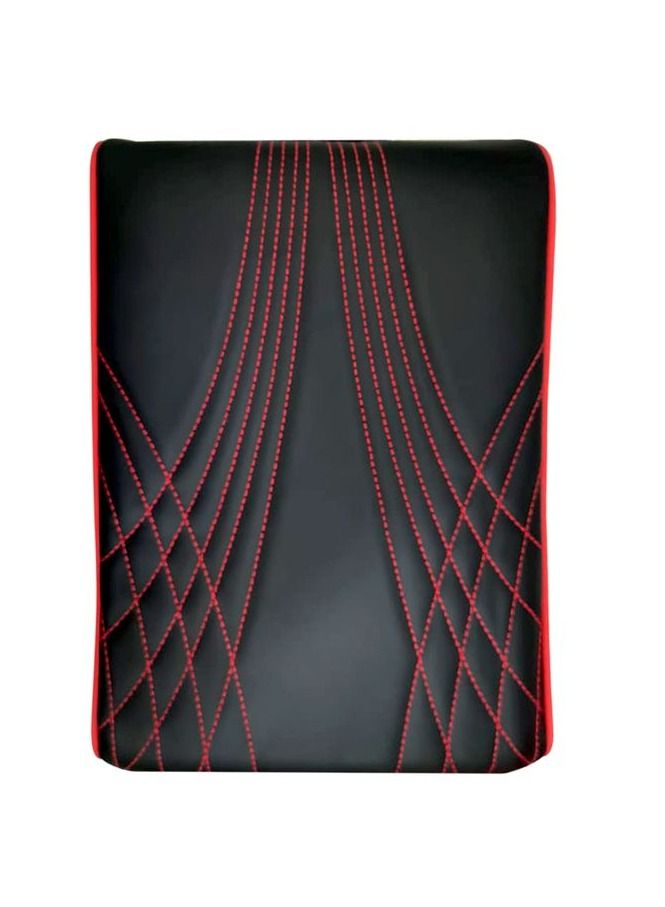 وسادة مسند ذراع عالمية للسيارة - وسادة وحدة التحكم المركزية من جلد البولي يوريثان مع خياطة حمراء - دعم مريح للمرفق، مقاومة للانزلاق والخدوش، غطاء مزود بجيب للتخزين - مناسبة لمعظم السيارات وسيارات الدفع الرباعي والشاحنات. - Image 5