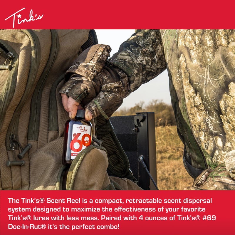 TINK'S 4 oz. #69 Doe-in-Rut Buck Lure & Scent Reel Combo Pack - Image 2
