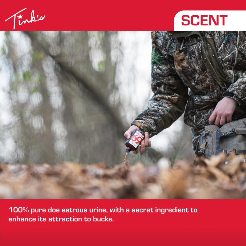 TINK'S 4 oz. #69 Doe-in-Rut Buck Lure & Scent Reel Combo Pack - Image 3