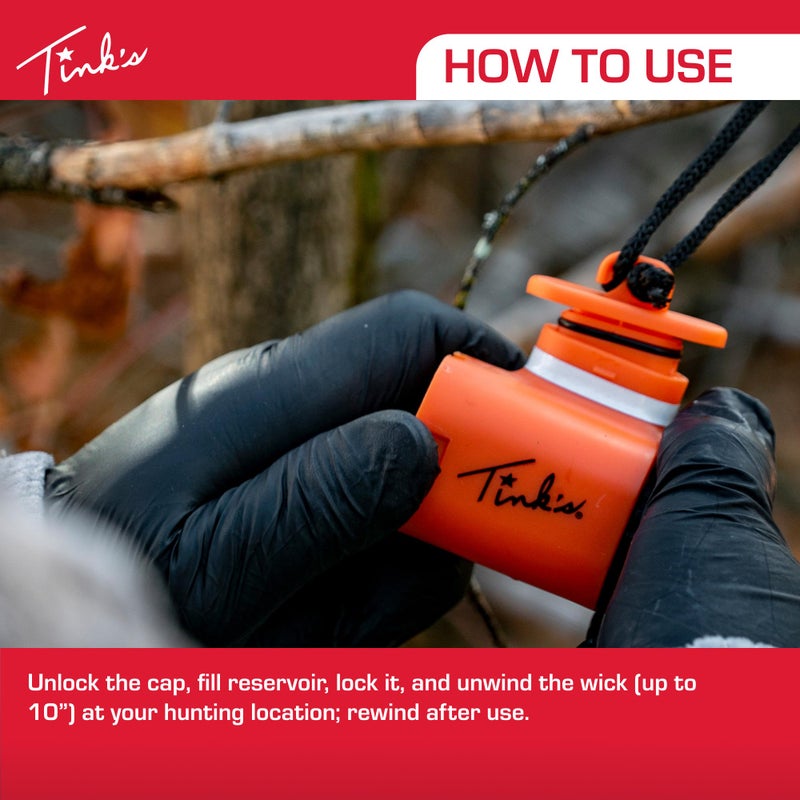 TINK'S 4 oz. #69 Doe-in-Rut Buck Lure & Scent Reel Combo Pack - Image 5