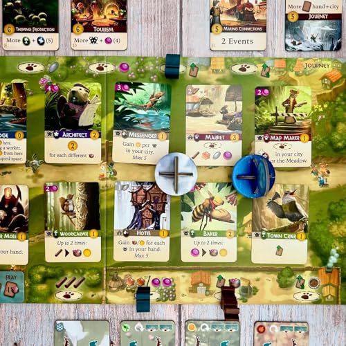 STARLING GAMES Everdell Duo – 2-Player Standalone Board Game with Competitive, Co-Op & Campaign Modes – Strategy Game with Woodland Theme, Ages 10+, Fast 30-Minute Gameplay - Image 3