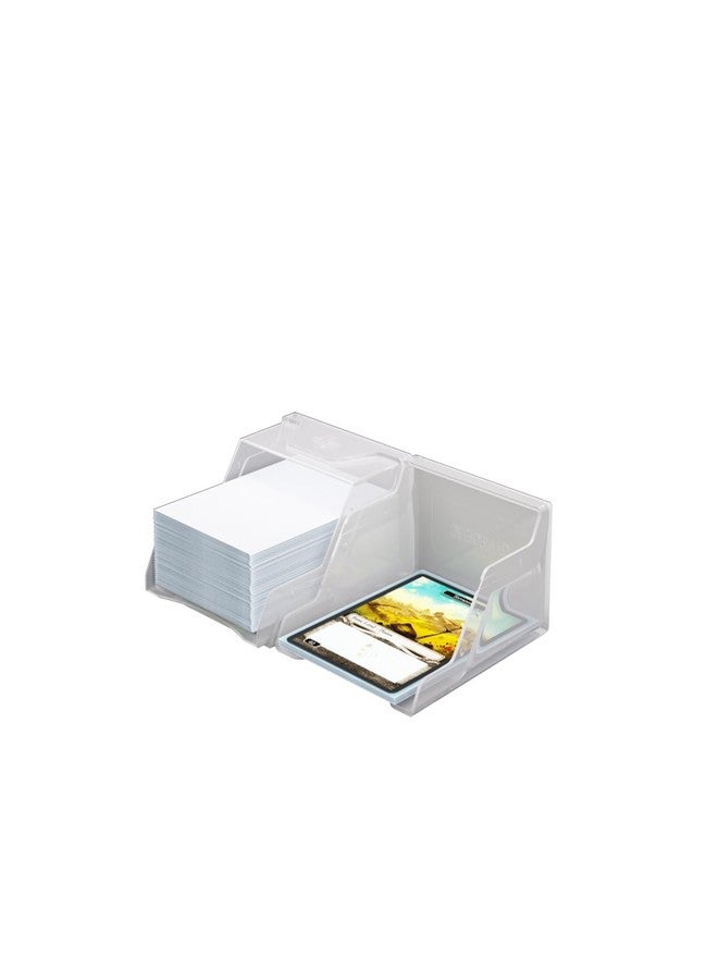 Asmodee Gamegenic Bastion 50+ XL Deck Box - Compact, Secure, and Perfectly Organized for Your Trading Cards! Safely Protects 50+ Double-Sleeved Cards, White Color, Made - Image 4