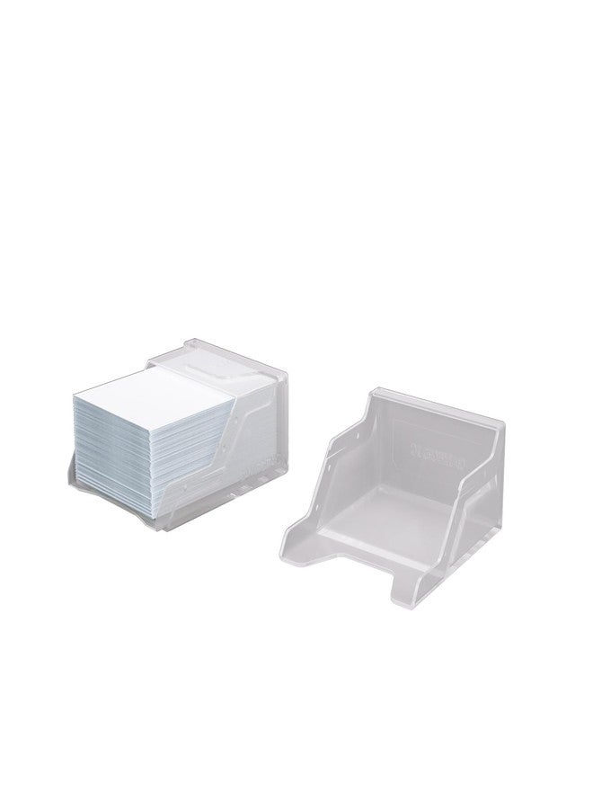 Asmodee Gamegenic Bastion 50+ XL Deck Box - Compact, Secure, and Perfectly Organized for Your Trading Cards! Safely Protects 50+ Double-Sleeved Cards, White Color, Made - Image 2