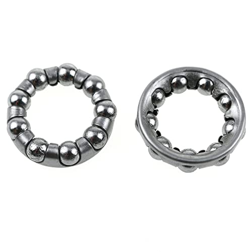LUORNG Bike Ball Crank Bearing 2PCS 1/4 inch x 9 Balls Stainless Steel Bike Axle Wheel Ball Frame Bearing, Bicycle Ball Bearings Retainer - Image 5