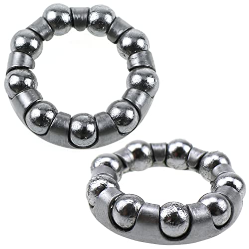 LUORNG Bike Ball Crank Bearing 2PCS 1/4 inch x 9 Balls Stainless Steel Bike Axle Wheel Ball Frame Bearing, Bicycle Ball Bearings Retainer - Image 3