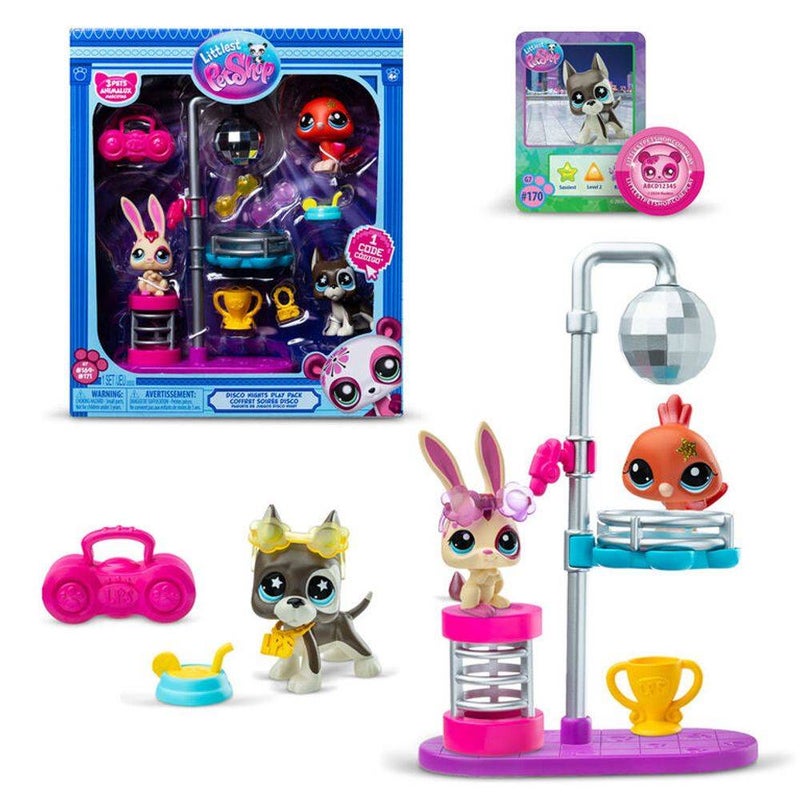 Littlest Pet Shop Disco Nights Play Pack (11 Pieces) - Image 1