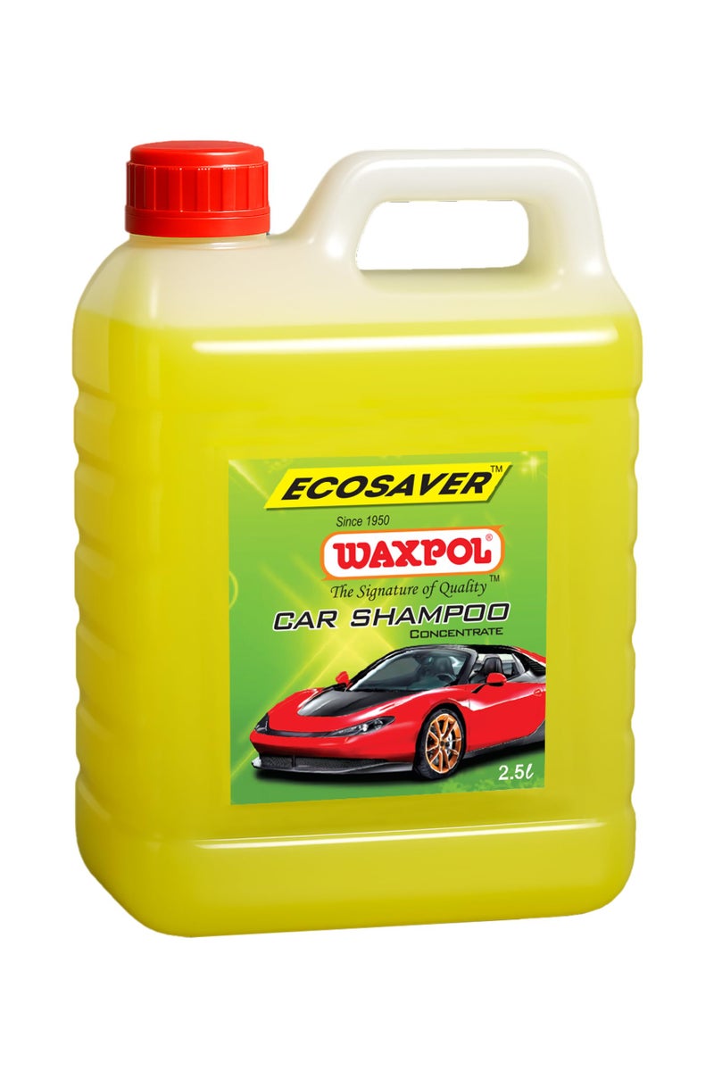 Waxpol Ecosaver Car & Bike Wash Shampoo Concentrate for Foam Wash, Safe on Paint, Tough on Dirt pH-Balanced & Residue-Free - 2.5 LTR - Image 1