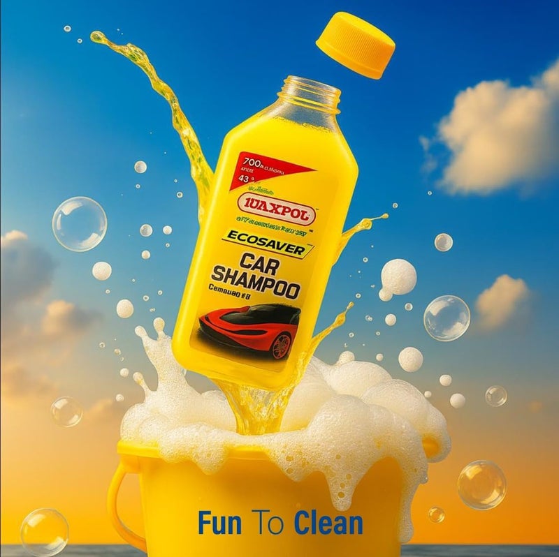 Waxpol Ecosaver Car & Bike Wash Shampoo Concentrate for Foam Wash, Safe on Paint, Tough on Dirt pH-Balanced & Residue-Free - 2.5 LTR - Image 4