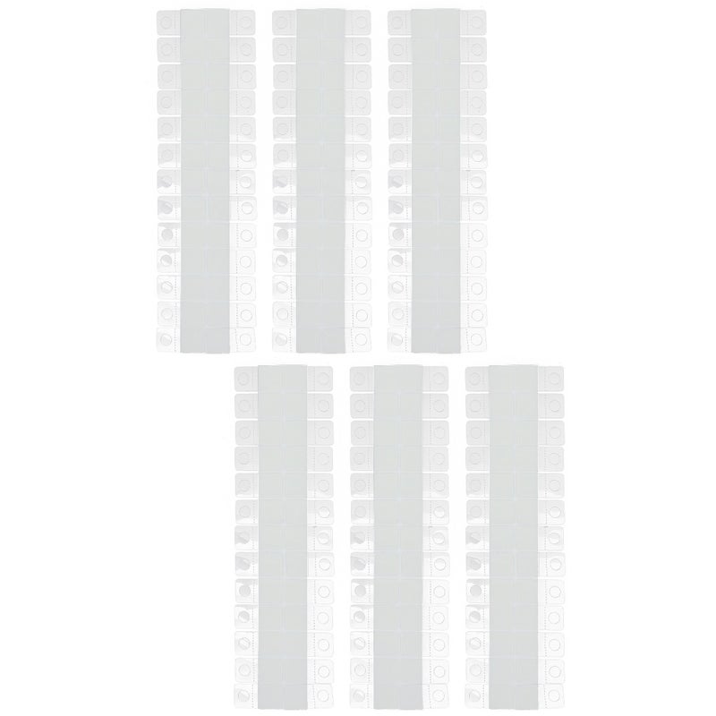 200 pcs Portable Retail Display Hooks Clear Sticky Tabs Self Adhesive Hanging Tabs - Image 1