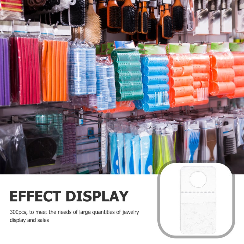 200 pcs Portable Retail Display Hooks Clear Sticky Tabs Self Adhesive Hanging Tabs - Image 3