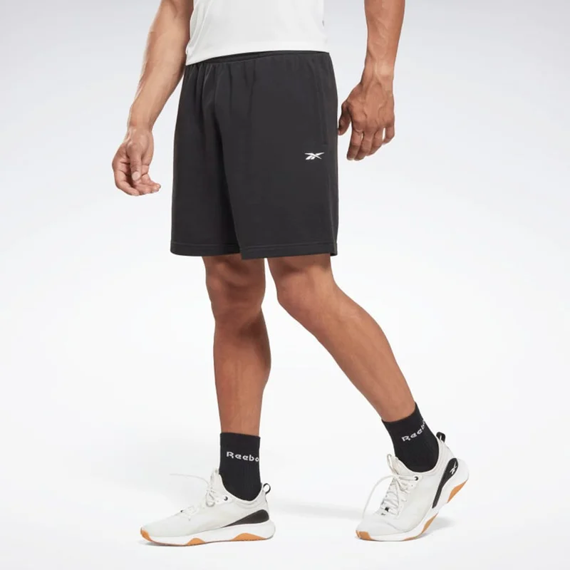 Reebok Black Reebok Training French Terry Shorts - Black for Men | Best Price UAE
