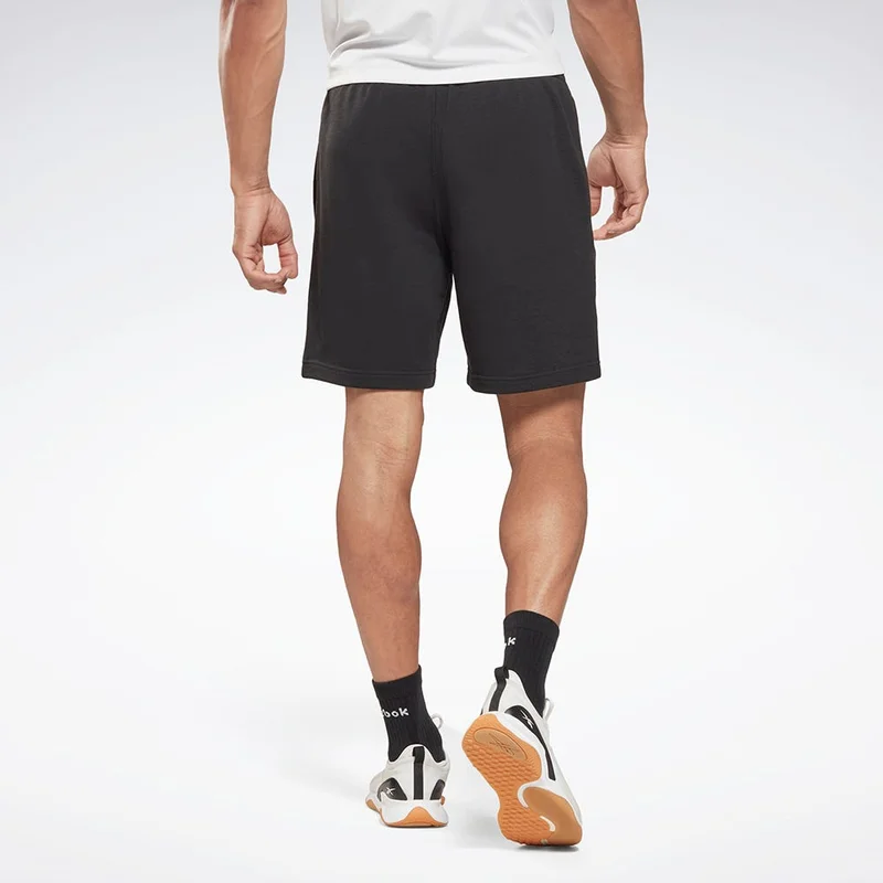 Reebok Black Reebok Training French Terry Shorts - Black for Men | Best Price UAE