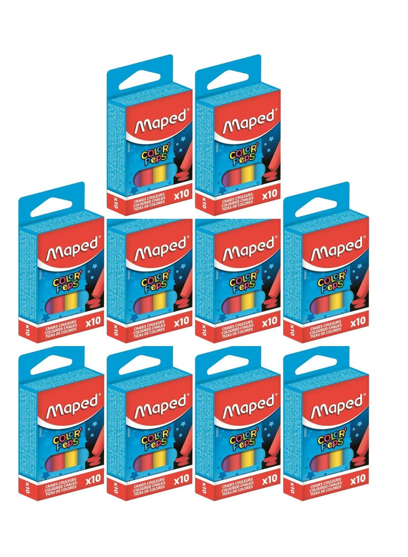 Maped 100-Piece Chalk Sticks Multicolour - Image 1