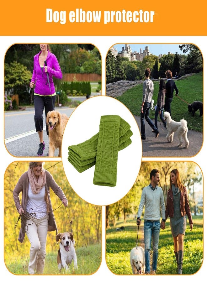 difas Dog Elbow Protector, 4 Dog Legs Knitted Socks, Dog Wound with Skin Friendly, Pet Leg Wound Protector, Dog Leg Warmer Wraps, Pet Elbow Protective Sleeve for Small Medium Dogs - Image 2