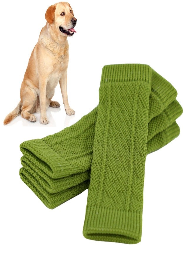 difas Dog Elbow Protector, 4 Dog Legs Knitted Socks, Dog Wound with Skin Friendly, Pet Leg Wound Protector, Dog Leg Warmer Wraps, Pet Elbow Protective Sleeve for Small Medium Dogs - Image 5