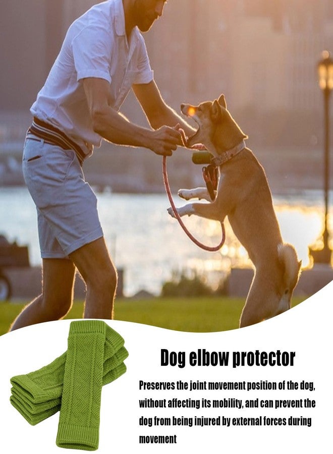 difas Dog Elbow Protector, 4 Dog Legs Knitted Socks, Dog Wound with Skin Friendly, Pet Leg Wound Protector, Dog Leg Warmer Wraps, Pet Elbow Protective Sleeve for Small Medium Dogs - Image 4