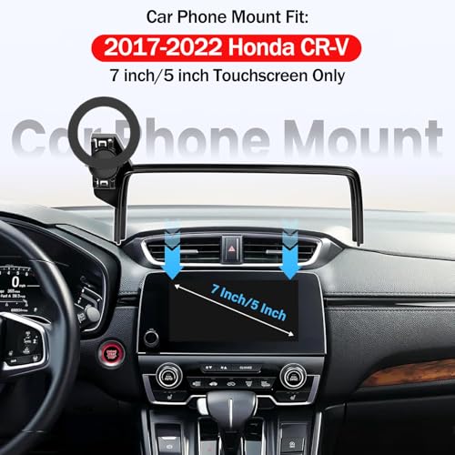 Hesanzol Car Phone Mount for Honda CR-V 2017-2022, Fits 5/7-Inch Touchscreen Only, for MagSafe Magnetic Car Phone Holder Screen Fixed Clip, Honda CR-V Accessories - Image 2