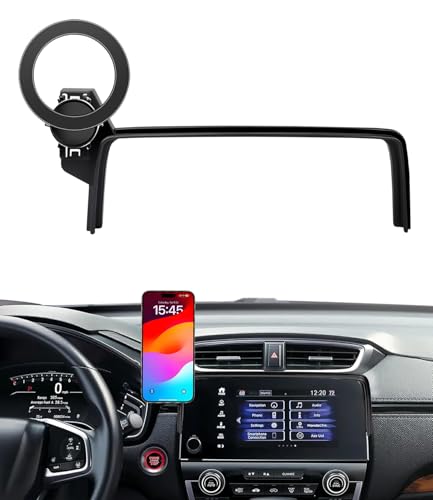 Hesanzol Car Phone Mount for Honda CR-V 2017-2022, Fits 5/7-Inch Touchscreen Only, for MagSafe Magnetic Car Phone Holder Screen Fixed Clip, Honda CR-V Accessories - Image 1
